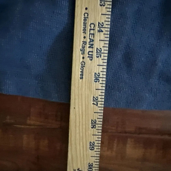 Mens Thermal Shirt Large Blue Waffle Weave Base Layer Camp Cabin Warm Activewear - Picture 7 of 7